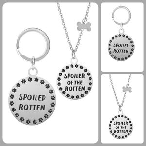 NWT Hallmark Pet Tag Keychain & Owner Necklace